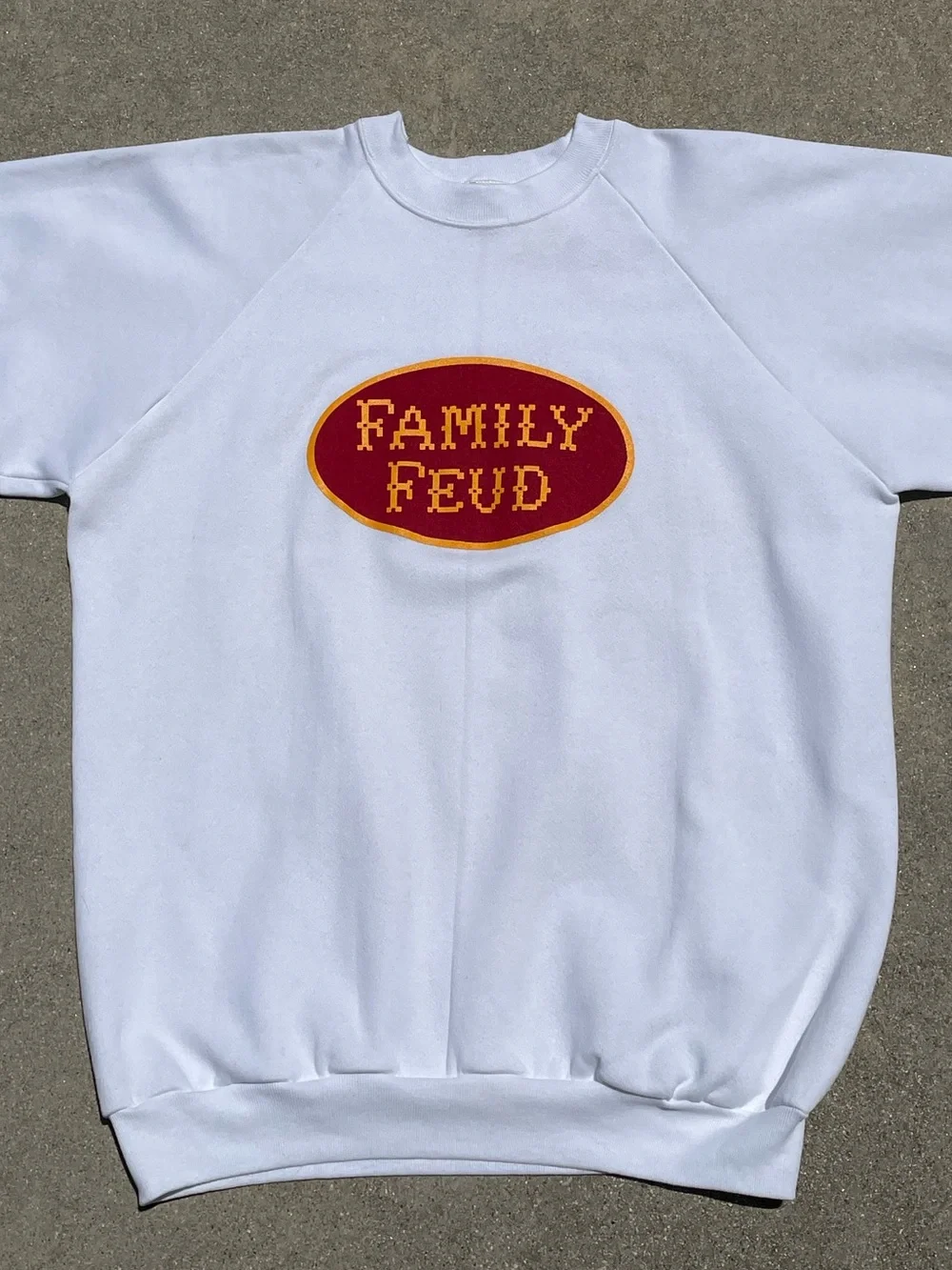 Vtg Deadstock 70s/80s Family Feud CBS Store Single Stitch Crewneck Sweater Sz XL